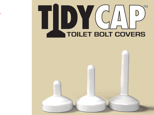 TidyCap Toilet Bolt Caps | Fit All Toilet Bowl Covers